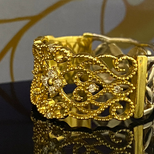 two-tone Diamond Ring