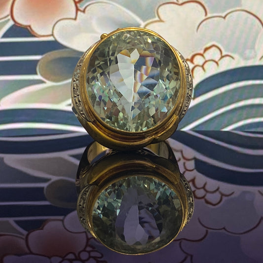 32 carat Aquamarine Ring