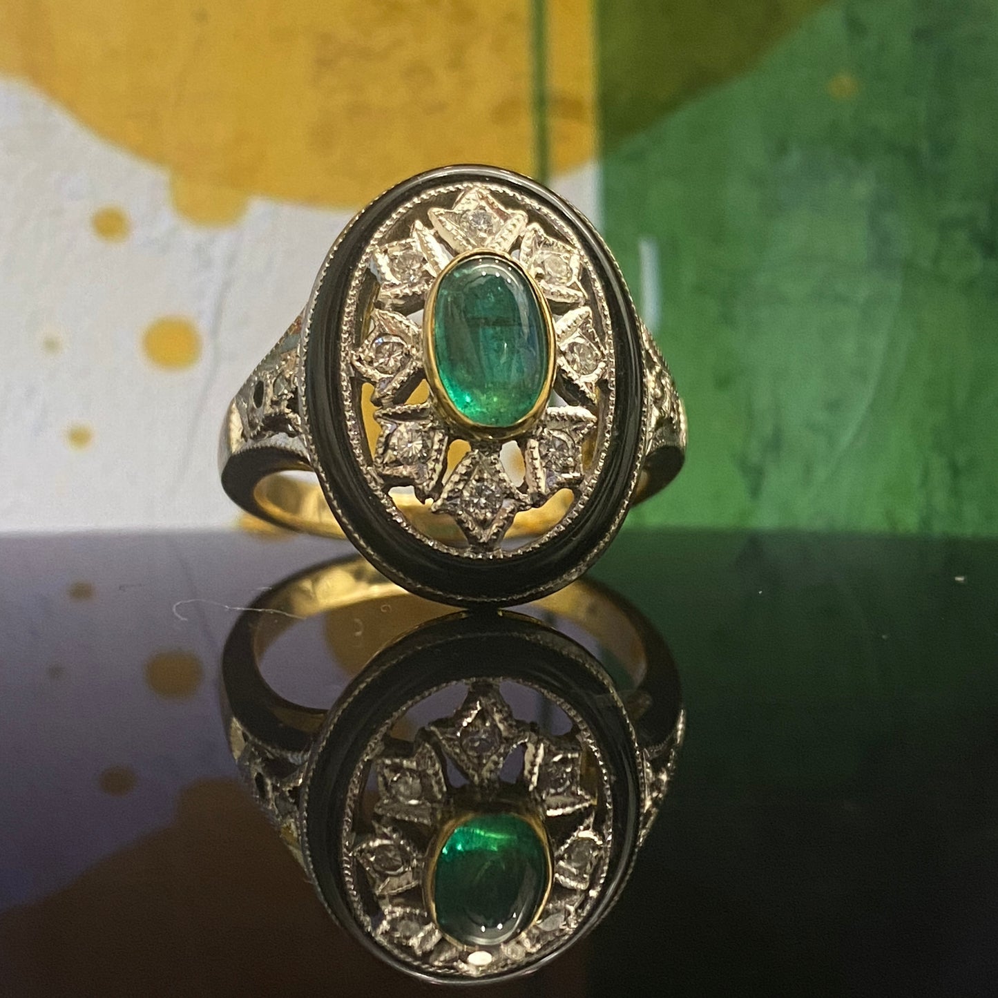 Emerald Diamond Ring