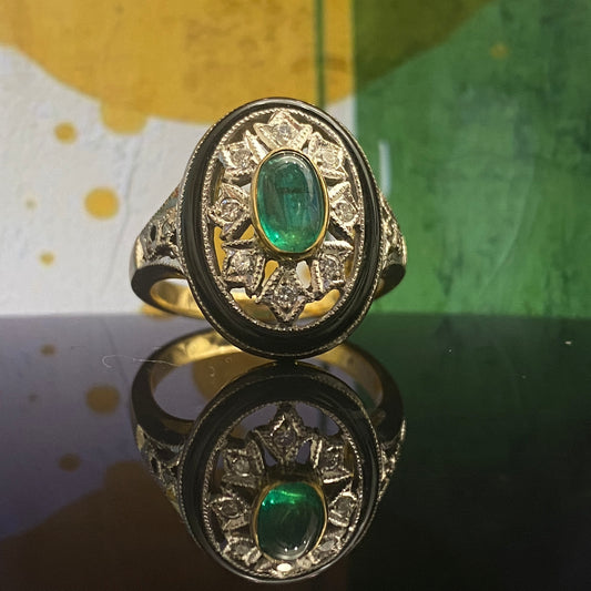 Emerald Diamond Ring