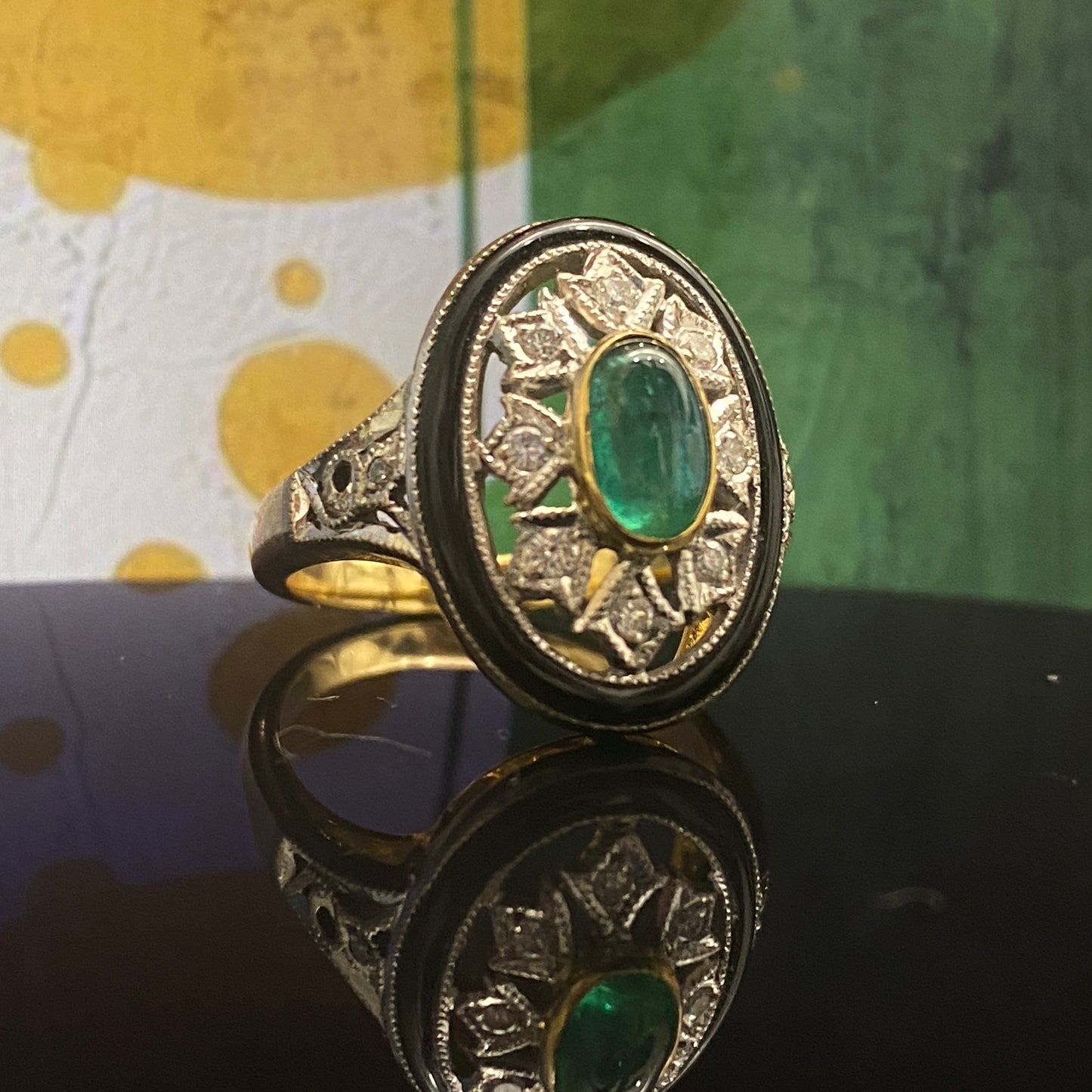 Emerald Diamond Ring