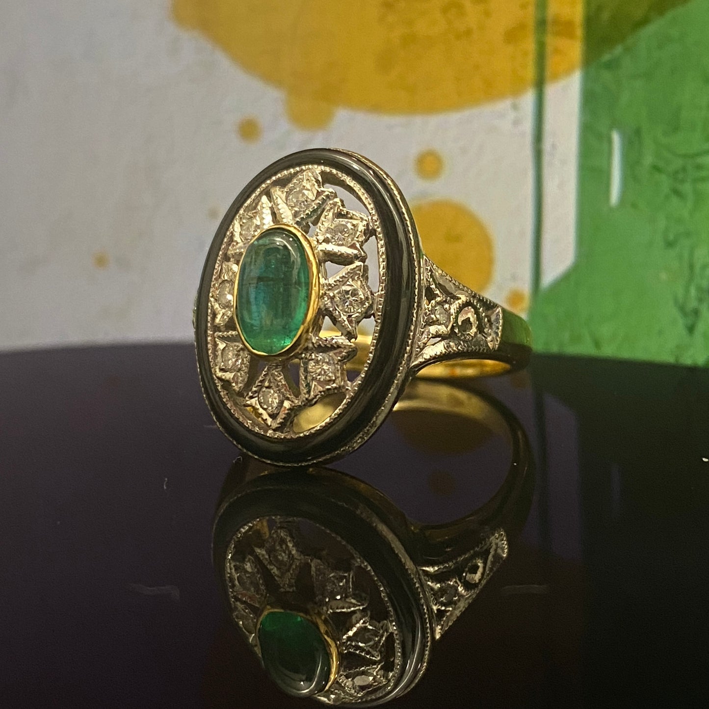 Emerald Diamond Ring