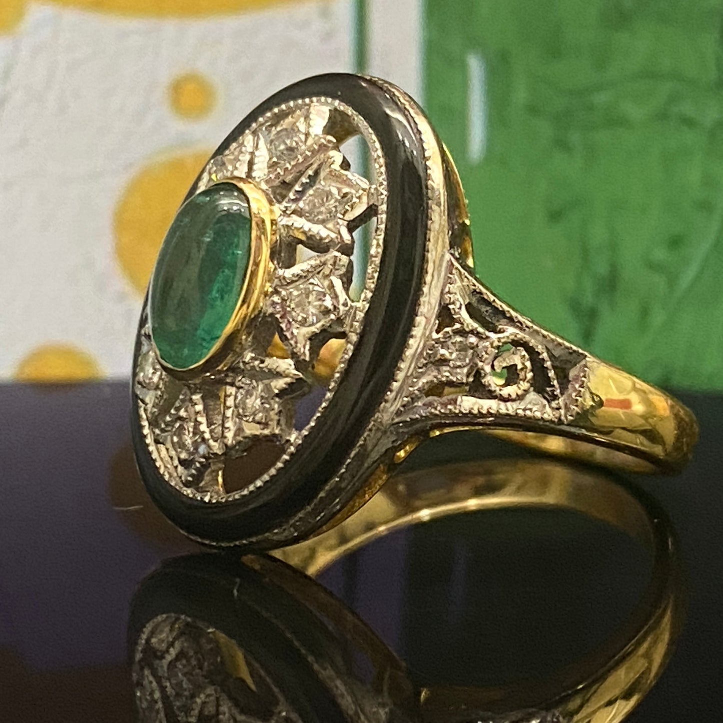 Emerald Diamond Ring