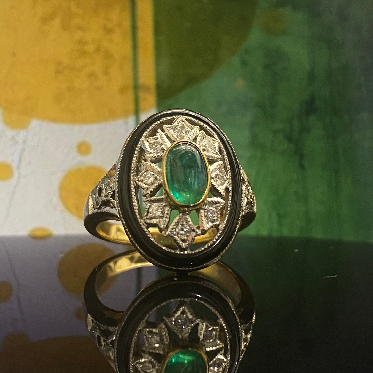 Emerald Diamond Ring