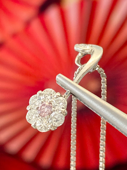 Sakura Flower Motif Pendant Top Necklace