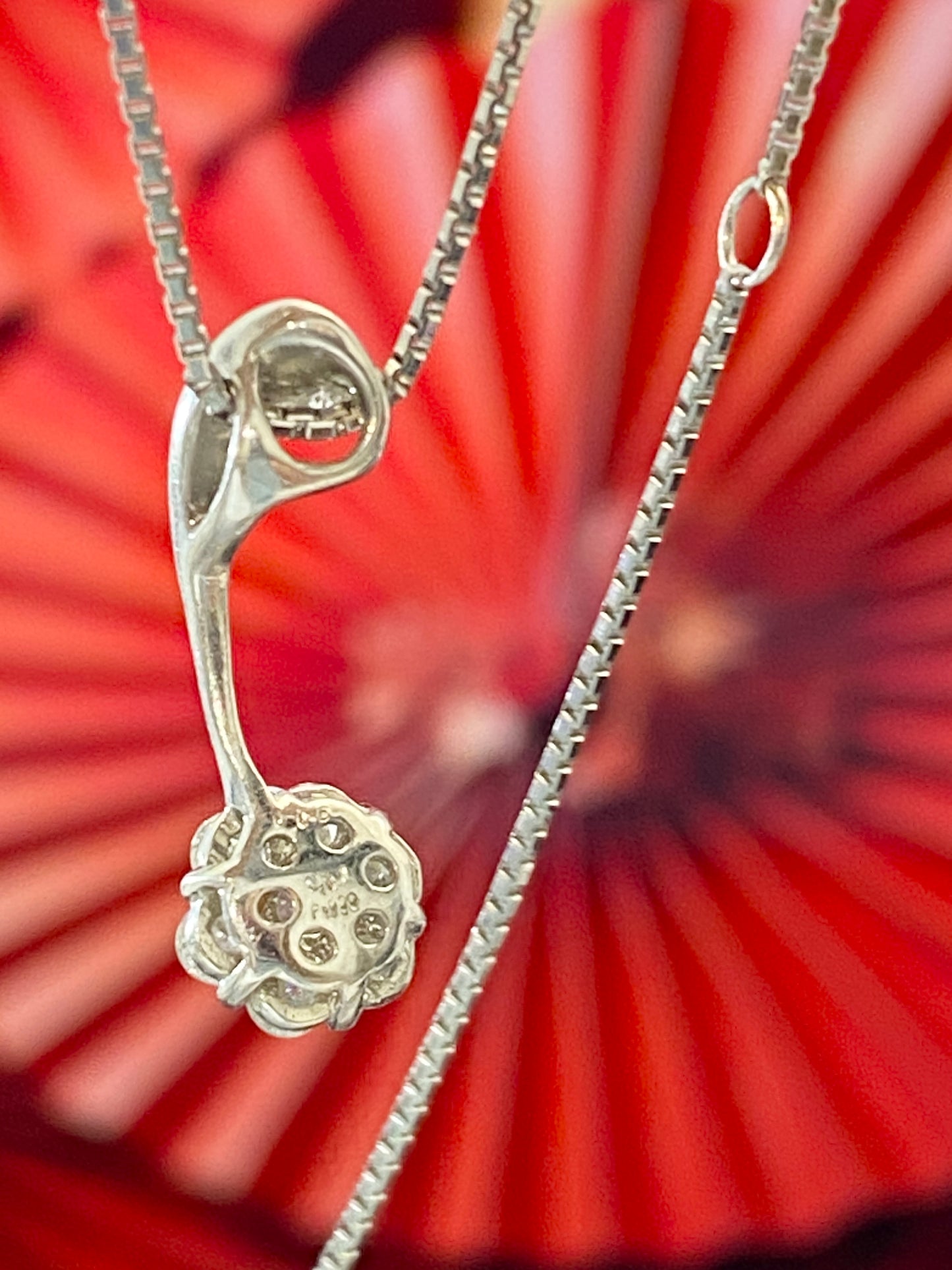 Sakura Flower Motif Pendant Top Necklace